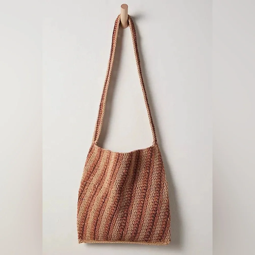 Free People Multicolor Crochet Shoulder Bag